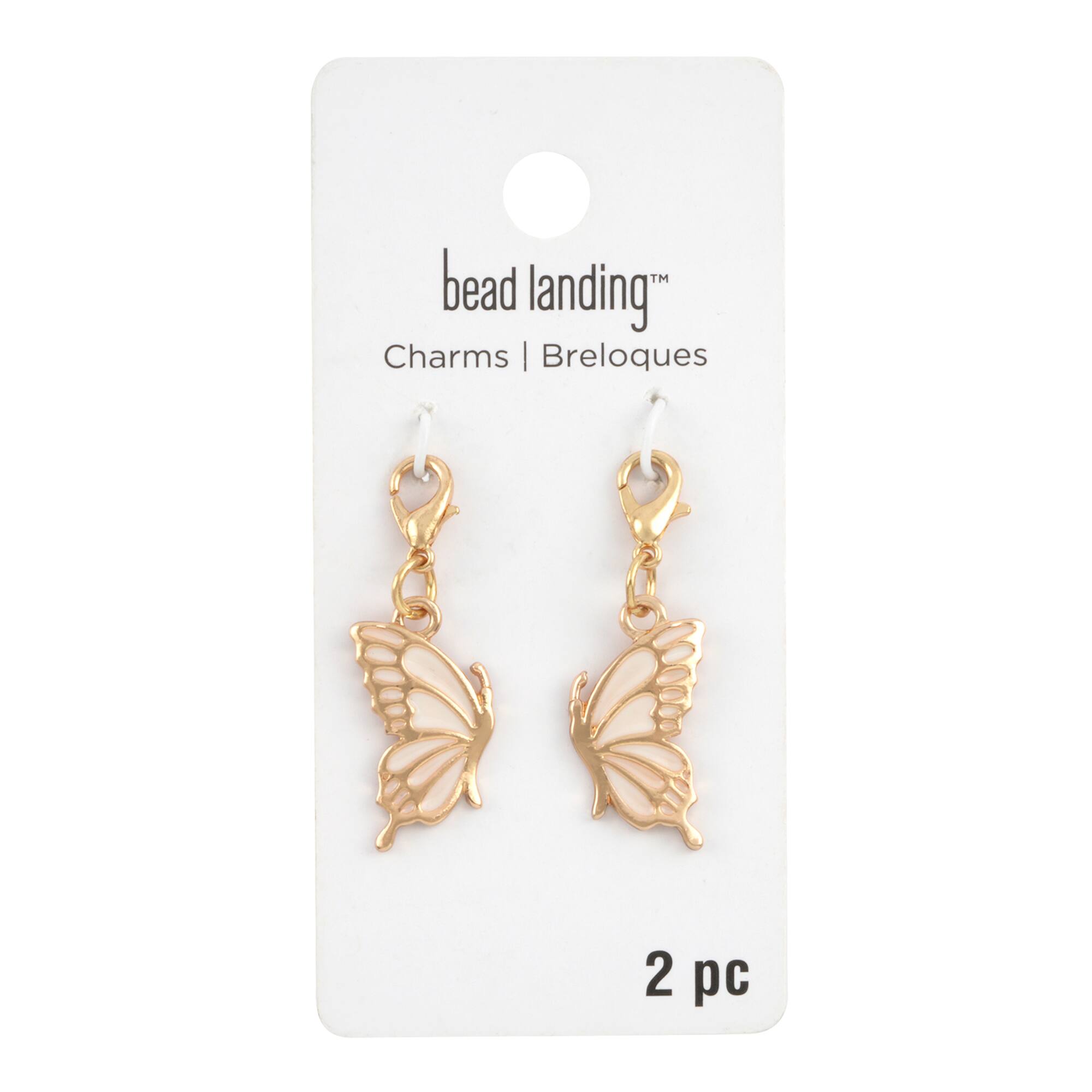 12 Packs: 2 ct. (24 total) Gold Butterfly Charms by Bead Landing™